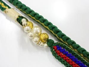 未使用品　正絹　振袖用　手組帯締め
